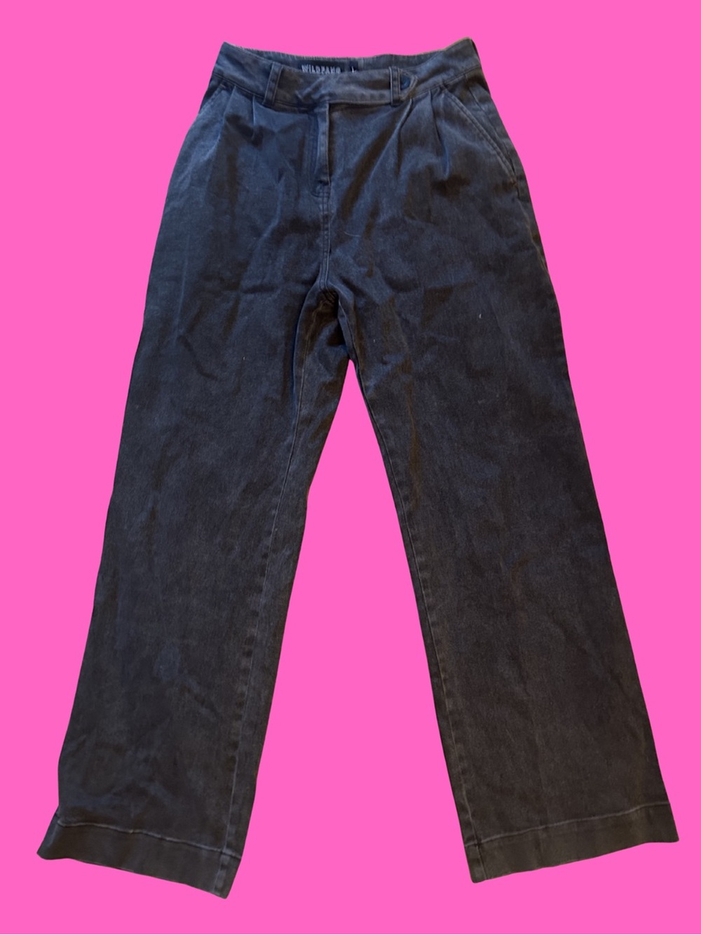 Wildfang “The Empower” Charcoal Black High-Waist Trousers